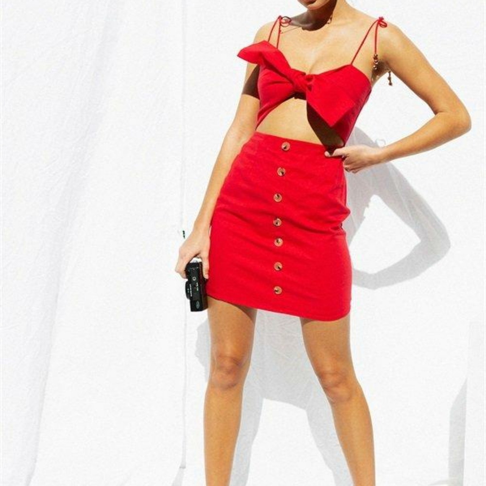 Sabo skirt red dress